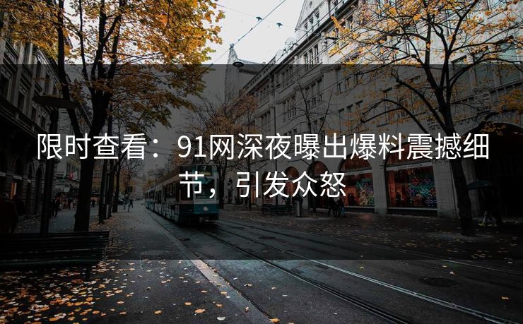 限时查看：91网深夜曝出爆料震撼细节，引发众怒